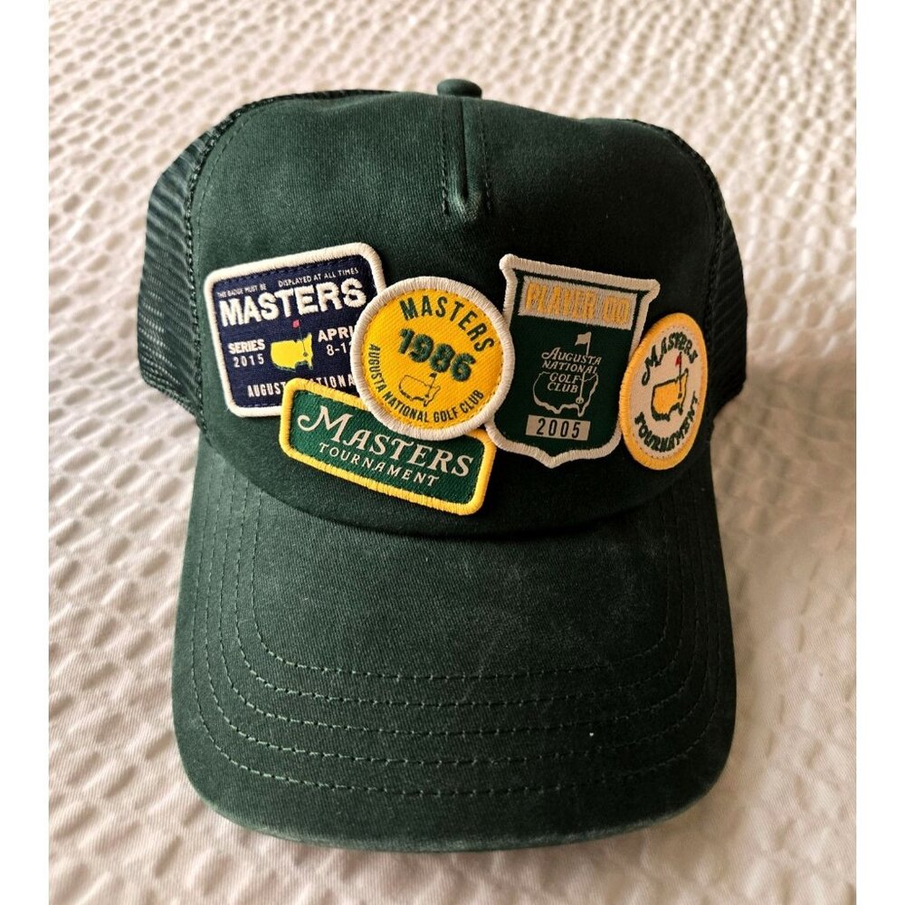 Masters Tournament Green Trucker Hat With Patch Accents & Mesh Back 2025